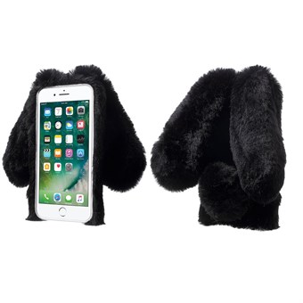 Bunny Shape Warm Fur TPU Back Case for iPhone 8 / iPhone 7 4.7 inch
