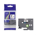 Brother Compatible TZ 231 - Black text White tape 12mm x 8 m