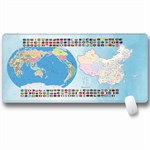 Mousepad XXL with World Map / Gamer Pad - 80 x 30 cm