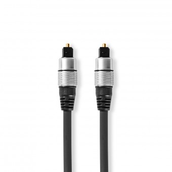 Optical audio cable | TosLink connector - TosLink connector | 0.75 m | gray