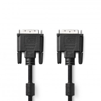 DVI cable | DVI-D 24 + male connector with +1 pins | DVI-D 24 + male connector with +1 pins | 2.0 m | Black