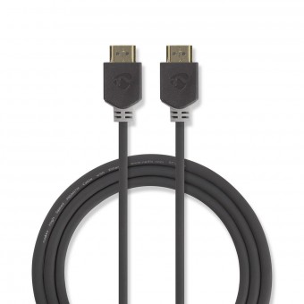 Ultra High Speed HDMI ™ Cable | HDMI ™ Connector - HDMI ™ Connector | 1.00 m | charcoal