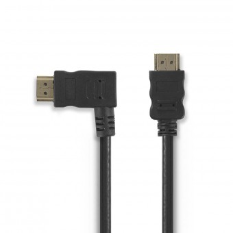 High Speed HDMI ™ Cable with Ethernet | HDMI connector | HDMI connector, left angle | 1.5 m | Black
