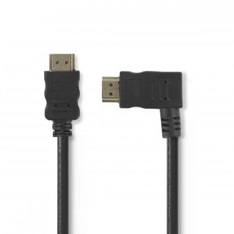 High Speed HDMI ™ Cable with Ethernet | HDMI connector | HDMI connector, right angled | 1.5 m | Black
