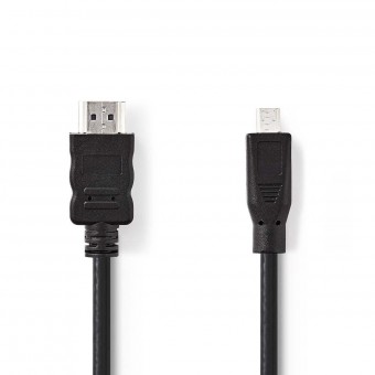 High Speed HDMI ™ Cable with Ethernet | HDMI connector | HDMI Micro Connectors | 2.0 m | Black