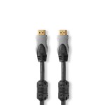 High Speed HDMI ™ Cable with Ethernet | HDMI ™ Connector - HDMI ™ Connector | 2.50 m | gray