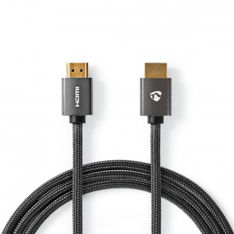 High Speed HDMI ™ Cable with Ethernet | HDMI ™ connector - HDMI ™ connector | Metal Gray | Shielded cable