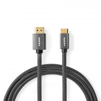 High Speed HDMI ™ Cable with Ethernet | HDMI ™ connector - HDMI® connector | Metal Gray | Shielded cable