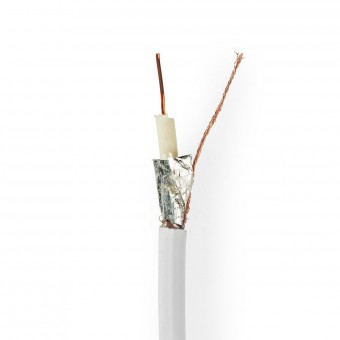 Coaxial Cable | RG6T | 25.0 m | Gift Box | White