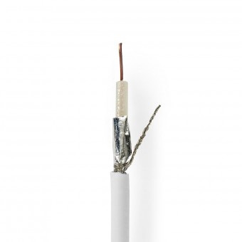 Coaxial Cable | Coaxial 9 (KOKA 799) | 50.0 m | Gift Box | White
