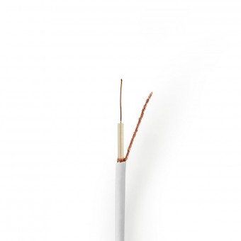 Coaxial Cable | Minicoaxial | 10.0 m | Mini Drum | White