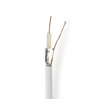 Coaxial Cable | Coaxial 12 | 10.0 m | Mini Drum | White