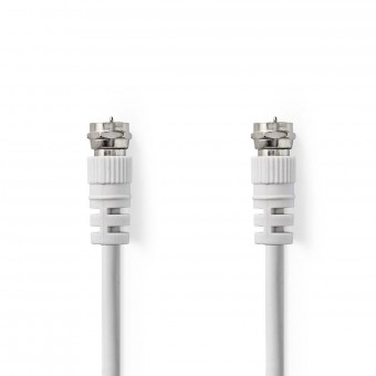 Satellite and antenna cable | F-male connector | F-male connector | 2.0 m | White