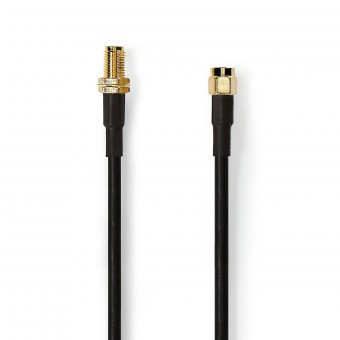 Antenna cable HSR-200 | SMA Male - SMA Male | 10.0 m | Black