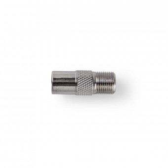 Satellite and antenna adapter | Coaxial male connector - F female connector | 10 pcs. | Metal