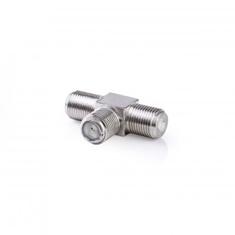 Satellite and antenna adapter | F-female connector - 2 x F-female connector | 10 pcs. | Metal