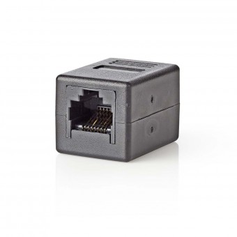 Cat. 5 network adapter | RJ45 (8P8C) female connector | RJ45 (8P8C) female connector | Black