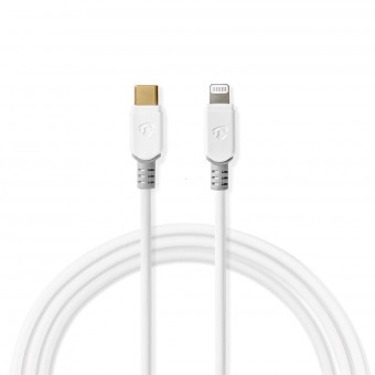 Apple Lightning Cable | Apple Lightning 8-pin Male Plug - USB-C | 3.00 m | White