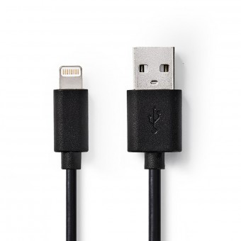 Sync and Charger Cable | Apple Lightning | USB A connector | 1.0 m | Black