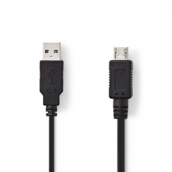 USB 2.0 cable | A male connector | Mikco A male connector | 2.0 m | Black
