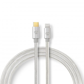 Apple Lightning Cable | Apple Lightning 8-pin Male Plug - USB-C | 2.00 m | Aluminum