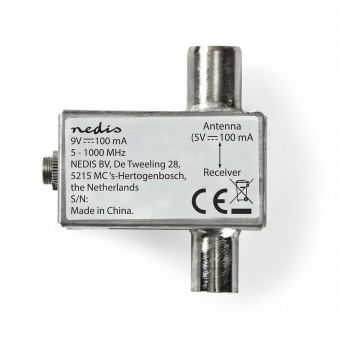 CATV antenna power supply | DVB-T | 5-1000 MHz | Attenuation: 1.5 dB