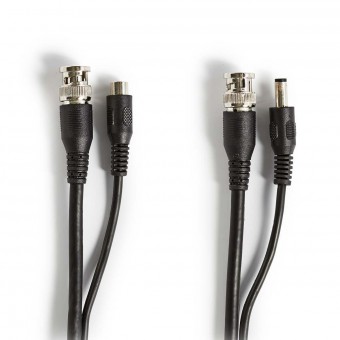 CCTV Security Cable BNC / DC | RG59 | 10 m | pre-assembled connectors