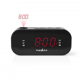 Digital Clock Radio With Projection And Alarm | 0.9 "LED | FM | Double Alarm | Snooze