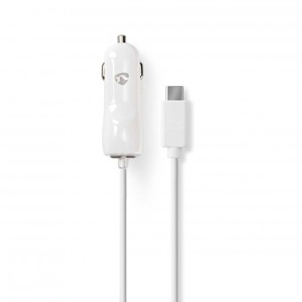 Car charger | 3.0 A | Fixed cable | USB-C ™ | White