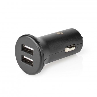 Car charger | 4.8 A | 2 outputs | USB-A | Black