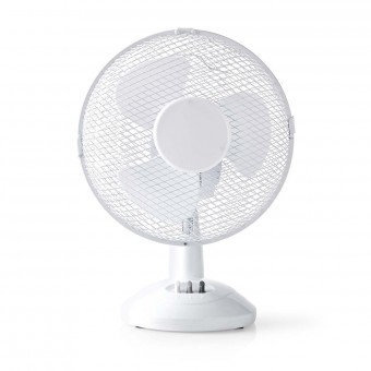 Table Fan | 23 cm in diameter | 3 speeds | Turning function | White