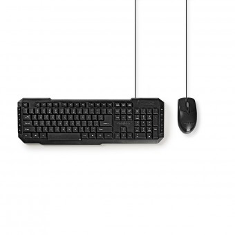 Mouse and keyboard with cable | 800 dpi mouse | US International
