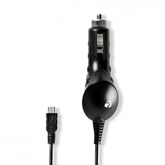 Car charger | 1.0 A | Fixed cable | Micro USB | Black