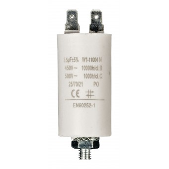 Capacitor 450V + Grounded 3.5uf / 450v + Earth