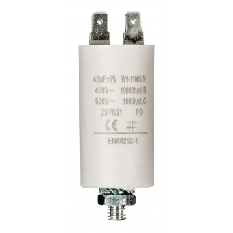 Capacitor 450V + Grounded 4.5uf / 450v + Earth