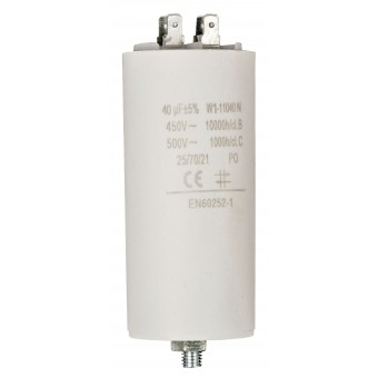 Capacitor 450V + Grounded 40.0uf / 450v + Earth