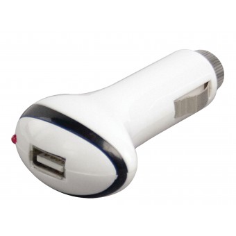 Car Charger 1-Out 1.0 A USB White