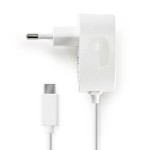 Wall charger | 3.0 A | Fixed cable | USB-C ™ | White