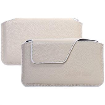 Slim OEM Leather Case for Galaxy Note (White)