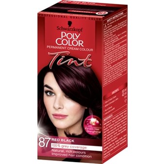 Schwarzkopf Poly Color - Permanent Cream Color - Red Black 87