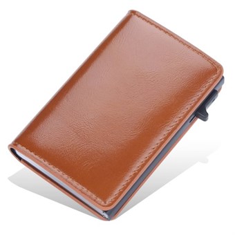iSafe 2.0 Double Leather Card Holder - Black