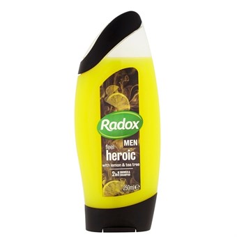 Radox Men 2-in-1 Shower Gel & Shampoo Rise & Shine - Lemon & Tea Tree - 250ml