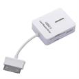 5 in 1 USB 2.0 Card Reader for Samsung Galaxy Tab 10.1 (White)