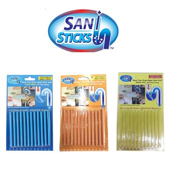 Sani Stick drain cleaner - 12 pcs. - end with stopped drains