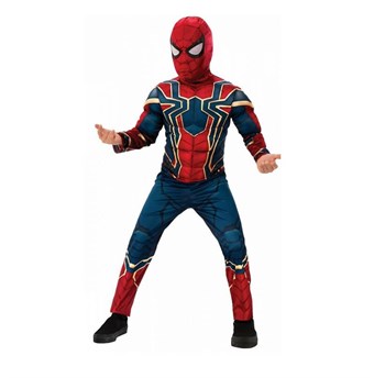 Spiderman Children - Incl. Mask + Suit - Large - 130-140 cm