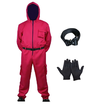 Deadpool Costume - Children - Incl. Suit + Belt + Mask - Large - 130-140 cm