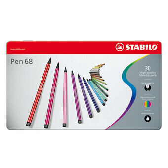 Stabilo Pen 68 in metal box, 30kl.