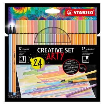 STABILO Creative Set ARTY Felt Pens 68/88, 24pcs.
