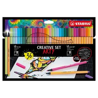 STABILO Creative Set ARTY Felt Pens 68/88, 36pcs.