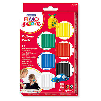 FIMO Kids Modeling Clay Standard Colours, 6 pcs.